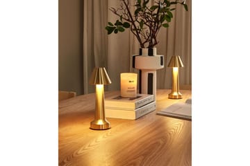 Adasi LED Bordlampe 2 stk 24 cm - Gull - Belysning - Innendørsbelysning & Lamper - Soveromslampe - Sengelamper - Nattbordslampe stående