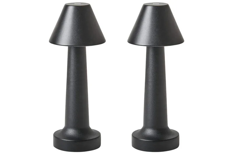 Adasi LED Bordlampe 2 stk 24 cm, Svart