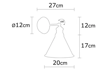 Adrim Vegghengt Leselampe - Svart - Belysning - Innendørsbelysning & Lamper - Soveromslampe - Sengelamper - Sengelampe vegg