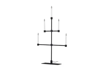 Adventsstake Avoriaz 92 cm - Svart - Belysning - Innendørsbelysning & Lamper - Soveromslampe - Sengelamper - Nattbordslampe stående