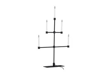Adventsstake Avoriaz 92 cm - Svart - Belysning - Innendørsbelysning & Lamper - Soveromslampe - Sengelamper - Nattbordslampe stående
