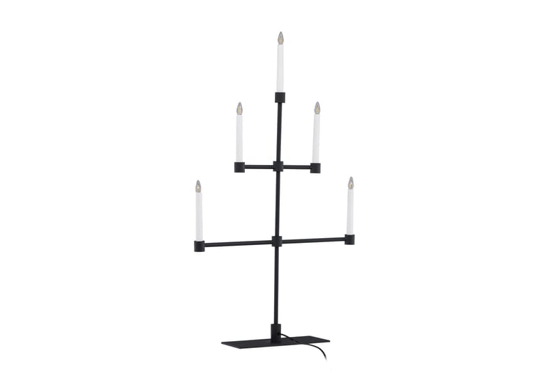 Adventsstake Avoriaz 92 cm - Svart - Belysning - Innendørsbelysning & Lamper - Soveromslampe - Sengelamper - Nattbordslampe stående