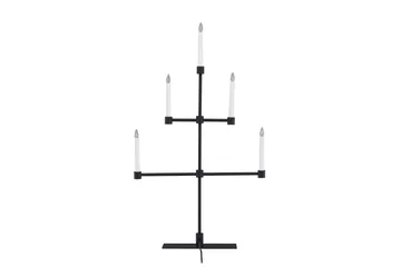 Adventsstake Avoriaz 92 cm - Svart - Belysning - Innendørsbelysning & Lamper - Soveromslampe - Sengelamper - Nattbordslampe stående