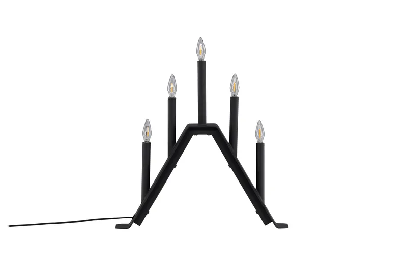 Adventsstake Lungby 36 cm, Svart