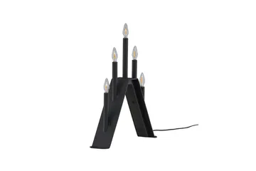 Adventsstake Lungby 36 cm - Svart - Belysning - Innendørsbelysning & Lamper - Soveromslampe - Sengelamper - Nattbordslampe stående