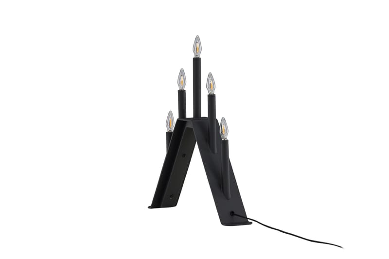Adventsstake Lungby 36 cm - Svart - Belysning - Innendørsbelysning & Lamper - Soveromslampe - Sengelamper - Nattbordslampe stående