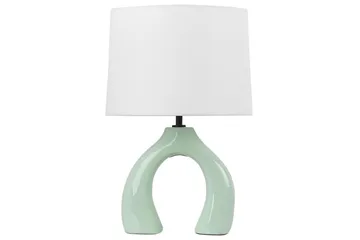 Avsaki Bordlampe 43 cm E27 - Lysegrønn/Hvit - Belysning - Innendørsbelysning & Lamper - Soveromslampe - Sengelamper - Nattbordslampe stående
