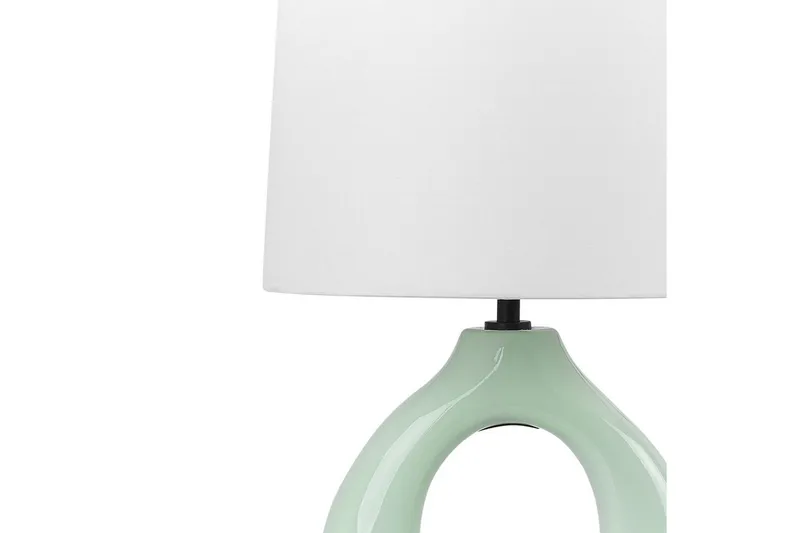 Avsaki Bordlampe 43 cm E27 - Lysegrønn/Hvit - Belysning - Innendørsbelysning & Lamper - Soveromslampe - Sengelamper - Nattbordslampe stående