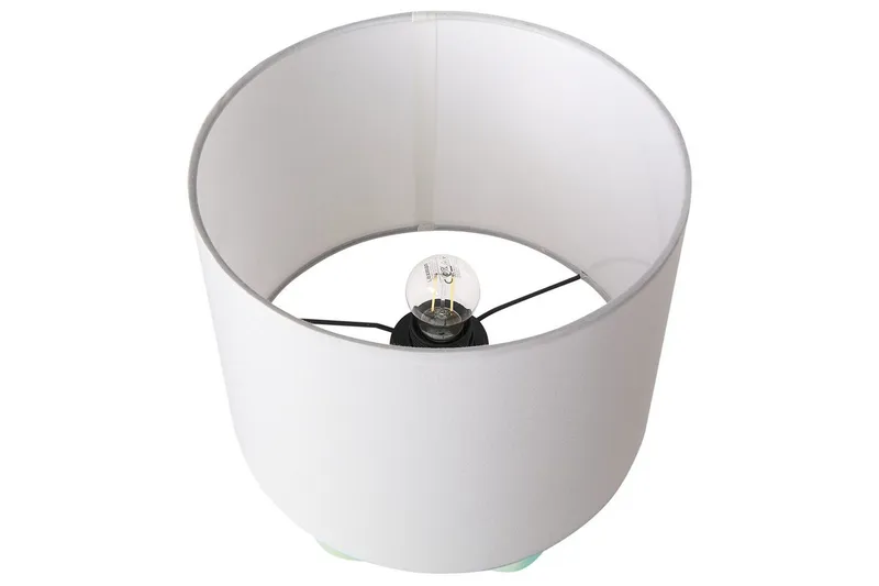 Avsaki Bordlampe 43 cm E27 - Lysegrønn/Hvit - Belysning - Innendørsbelysning & Lamper - Soveromslampe - Sengelamper - Nattbordslampe stående