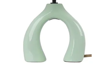 Avsaki Bordlampe 43 cm E27 - Lysegrønn/Hvit - Belysning - Innendørsbelysning & Lamper - Soveromslampe - Sengelamper - Nattbordslampe stående