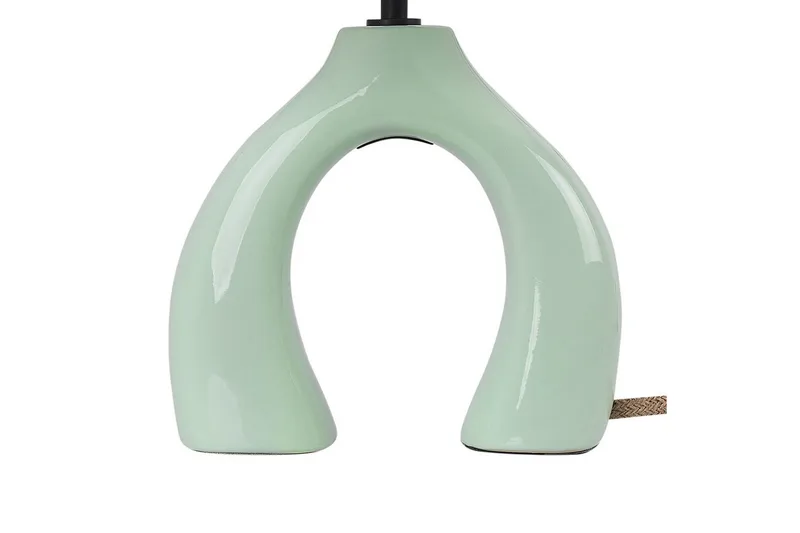 Avsaki Bordlampe 43 cm E27 - Lysegrønn/Hvit - Belysning - Innendørsbelysning & Lamper - Soveromslampe - Sengelamper - Nattbordslampe stående