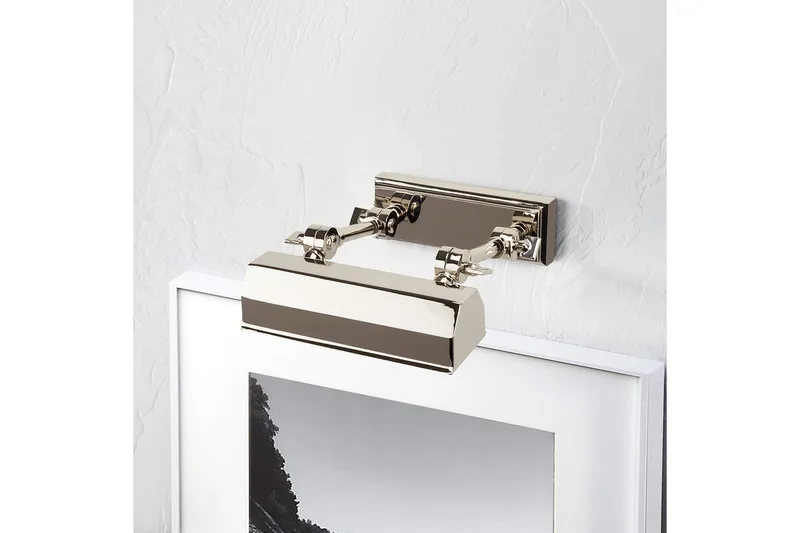 Bildebelysning Elstead Lighting Chawton 182x119x186 mm, Polert nikkel - 182x119x186 mm, Polert nikkel - Belysning - Innendørsbelysning & Lamper - Møbelbelysning & integrert belysning - Bildebelysning