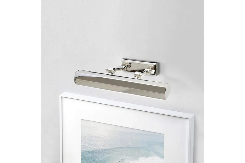 Bildebelysning Elstead Lighting Chawton 402x119x186 mm, Polert nikkel - 402x119x186 mm, Polert nikkel - Belysning - Innendørsbelysning & Lamper - Møbelbelysning & integrert belysning - Bildebelysning