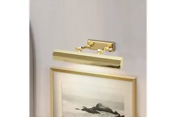 Bildebelysning Elstead Lighting Chawton 402x119x186 mm, Polert messing - 402x119x186 mm, Polert messing - Belysning - Innendørsbelysning & Lamper - Møbelbelysning & integrert belysning - Bildebelysning