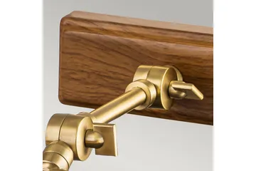 Bildebelysning Elstead Lighting Winchfield 445x127x318 mm, Aldret Messing & Eike Effekt - 445x127x318 mm, Aldret Messing & Eike Effekt - Belysning - Innendørsbelysning & Lamper - Møbelbelysning & integrert belysning - Bildebelysning