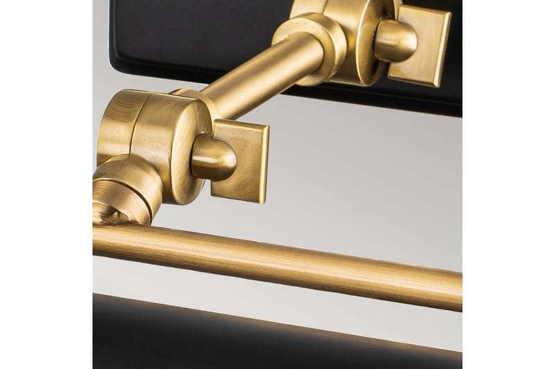 Bildebelysning Elstead Lighting Winchfield 445x127x318 mm, Aldret Messing & Matt Sort - 445x127x318 mm, Aldret Messing & Matt Sort - Belysning - Innendørsbelysning & Lamper - Møbelbelysning & integrert belysning - Bildebelysning