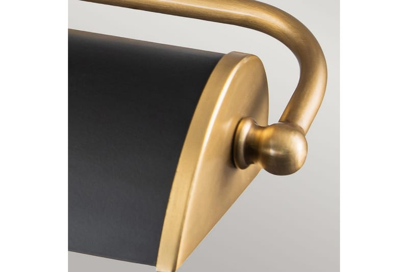 Bildebelysning Elstead Lighting Winchfield 445x127x318 mm, Aldret Messing & Matt Sort - 445x127x318 mm, Aldret Messing & Matt Sort - Belysning - Innendørsbelysning & Lamper - Soveromslampe - Sengelamper - Sengelampe vegg