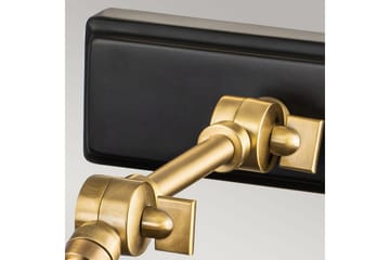 Bildebelysning Elstead Lighting Winchfield 445x127x318 mm, Aldret Messing & Matt Sort - 445x127x318 mm, Aldret Messing & Matt Sort - Belysning - Innendørsbelysning & Lamper - Møbelbelysning & integrert belysning - Bildebelysning