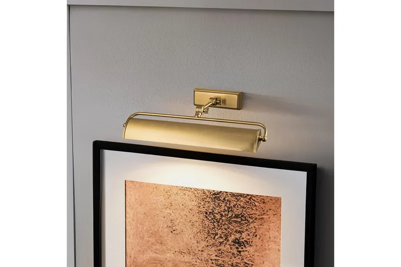 Bildebelysning Elstead Lighting Winchfield 445x127x318 mm, Aldret Messing - 445x127x318 mm, Aldret Messing - Belysning - Innendørsbelysning & Lamper - Møbelbelysning & integrert belysning - Bildebelysning