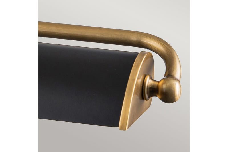 Bildebelysning Elstead Lighting Winchfield 703x127x318 mm, Aldret Messing & Matt Sort - 703x127x318 mm, Aldret Messing & Matt Sort - Belysning - Innendørsbelysning & Lamper - Soveromslampe - Sengelamper - Sengelampe vegg