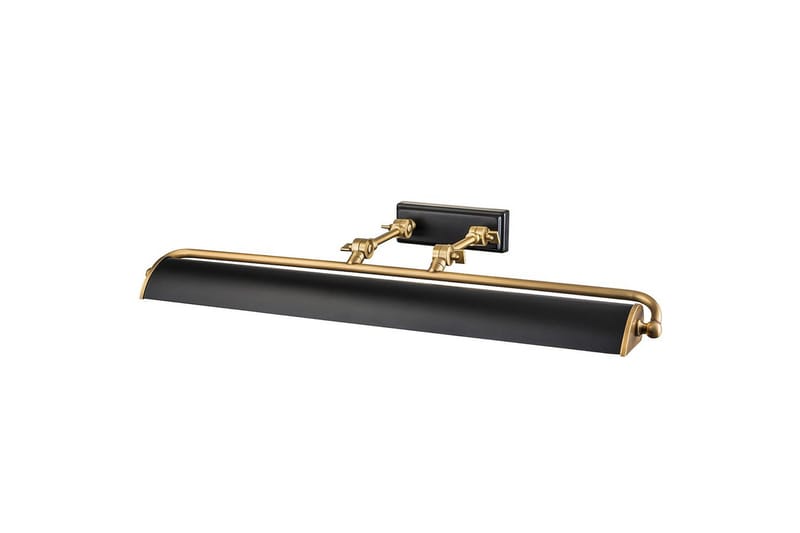 Bildebelysning Elstead Lighting Winchfield 703x127x318 mm, Aldret Messing & Matt Sort, 703x127x318 mm, Aldret Messing & Matt Sort