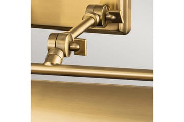 Bildebelysning Elstead Lighting Winchfield 703x127x318 mm, Aldret Messing - 703x127x318 mm, Aldret Messing - Belysning - Innendørsbelysning & Lamper - Soveromslampe - Sengelamper - Sengelampe vegg