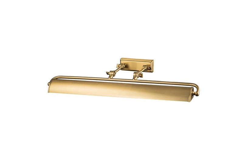 Bildebelysning Elstead Lighting Winchfield 703x127x318 mm, Aldret Messing - 703x127x318 mm, Aldret Messing - Belysning - Innendørsbelysning & Lamper - Soveromslampe - Sengelamper - Sengelampe vegg