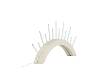 Björnrike Adventsstake 30 cm - Beige - Belysning - Innendørsbelysning & Lamper - Soveromslampe - Sengelamper - Nattbordslampe stående