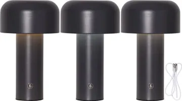 Bobby bordlampe 12,5 cm - grå - Belysning - Innendørsbelysning & Lamper - Soveromslampe - Sengelamper - Nattbordslampe stående