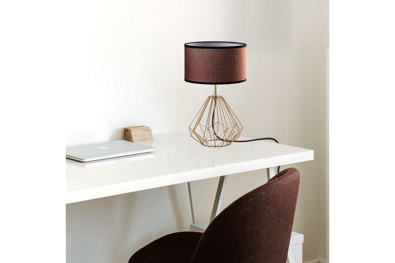 Bordlampe Almasi Damson / Gull - Damson / Gull - Belysning - Innendørsbelysning & Lamper - Soveromslampe - Sengelamper - Nattbordslampe stående