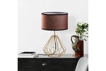 Bordlampe Almasi Damson / Gull - Damson / Gull - Belysning - Innendørsbelysning & Lamper - Soveromslampe - Sengelamper - Nattbordslampe stående