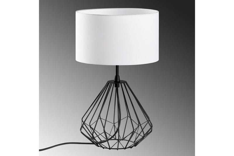 Bordlampe Almasi Hvit / Svart - Hvit / Svart - Belysning - Innendørsbelysning & Lamper - Soveromslampe - Sengelamper - Nattbordslampe stående