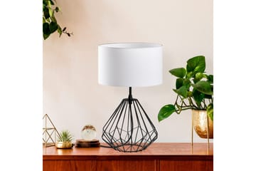 Bordlampe Almasi Hvit / Svart - Hvit / Svart - Belysning - Innendørsbelysning & Lamper - Soveromslampe - Sengelamper - Nattbordslampe stående