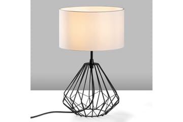 Bordlampe Almasi Hvit / Svart - Hvit / Svart - Belysning - Innendørsbelysning & Lamper - Soveromslampe - Sengelamper - Nattbordslampe stående