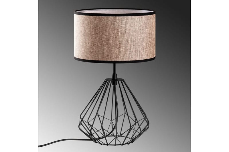 Bordlampe Almasi Mink / Svart - Mink / Svart - Belysning - Innendørsbelysning & Lamper - Soveromslampe - Sengelamper - Nattbordslampe stående