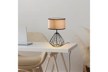 Bordlampe Almasi Mink / Svart - Mink / Svart - Belysning - Innendørsbelysning & Lamper - Soveromslampe - Sengelamper - Nattbordslampe stående