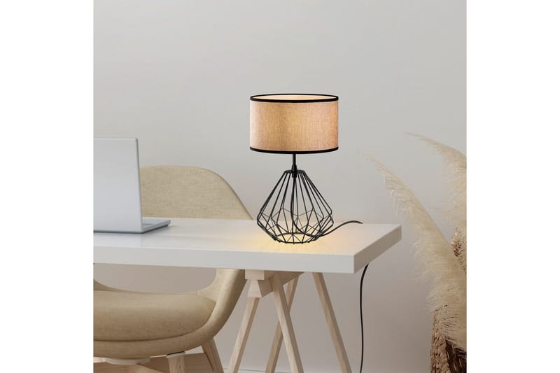 Bordlampe Almasi Mink / Svart - Mink / Svart - Belysning - Innendørsbelysning & Lamper - Soveromslampe - Sengelamper - Nattbordslampe stående