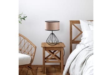 Bordlampe Almasi Mink / Svart - Mink / Svart - Belysning - Innendørsbelysning & Lamper - Soveromslampe - Sengelamper - Nattbordslampe stående