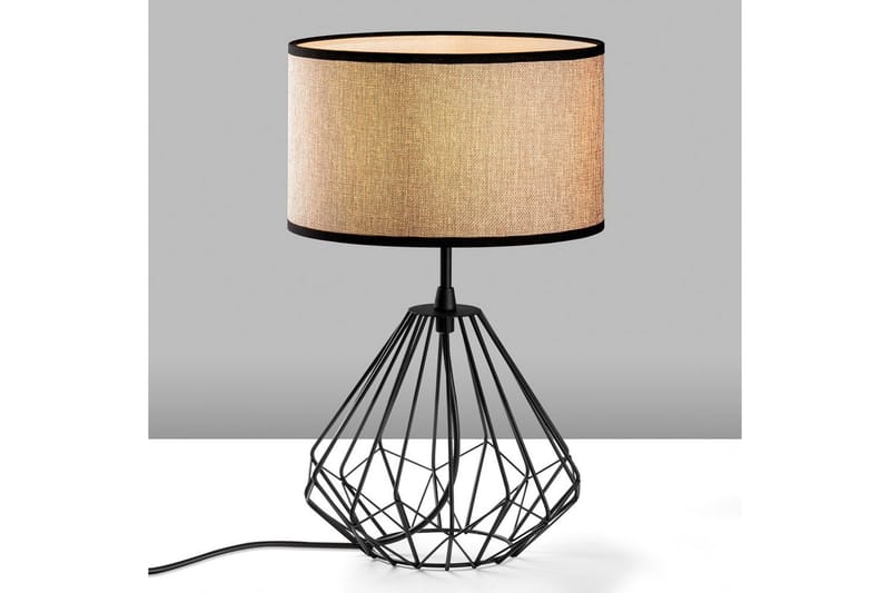 Bordlampe Almasi Mink / Svart - Mink / Svart - Belysning - Innendørsbelysning & Lamper - Soveromslampe - Sengelamper - Nattbordslampe stående