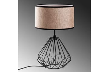 Bordlampe Almasi Mink / Svart - Mink / Svart - Belysning - Innendørsbelysning & Lamper - Soveromslampe - Sengelamper - Nattbordslampe stående