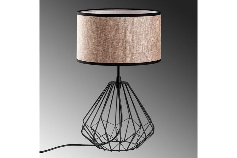 Bordlampe Almasi Mink / Svart - Mink / Svart - Belysning - Innendørsbelysning & Lamper - Soveromslampe - Sengelamper - Nattbordslampe stående