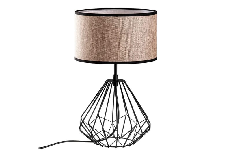 Bordlampe Almasi Mink / Svart - Mink / Svart - Belysning - Innendørsbelysning & Lamper - Soveromslampe - Sengelamper - Nattbordslampe stående