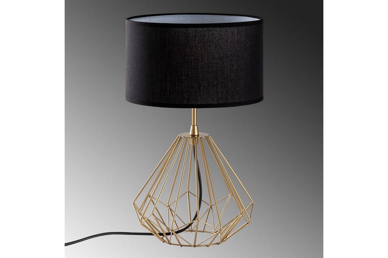 Bordlampe Almasi Svart / Gull - Svart / Gull - Belysning - Innendørsbelysning & Lamper - Soveromslampe - Sengelamper - Nattbordslampe stående