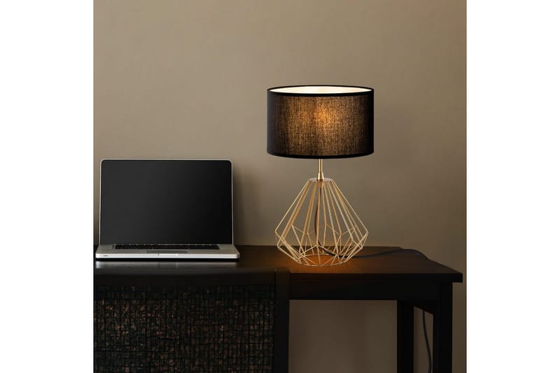 Bordlampe Almasi Svart / Gull - Svart / Gull - Belysning - Innendørsbelysning & Lamper - Soveromslampe - Sengelamper - Nattbordslampe stående