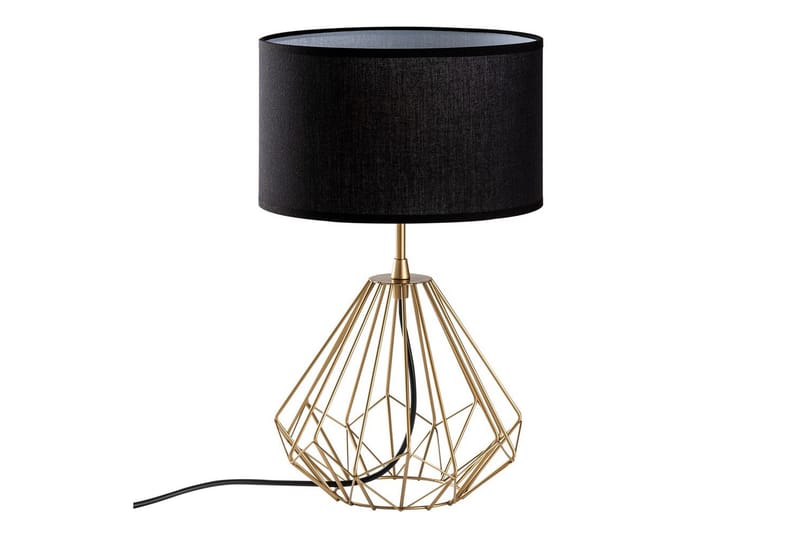 Bordlampe Almasi Svart / Gull - Svart / Gull - Belysning - Innendørsbelysning & Lamper - Soveromslampe - Sengelamper - Nattbordslampe stående