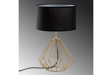 Bordlampe Almasi Svart / Gull - Svart / Gull - Belysning - Innendørsbelysning & Lamper - Soveromslampe - Sengelamper - Nattbordslampe stående