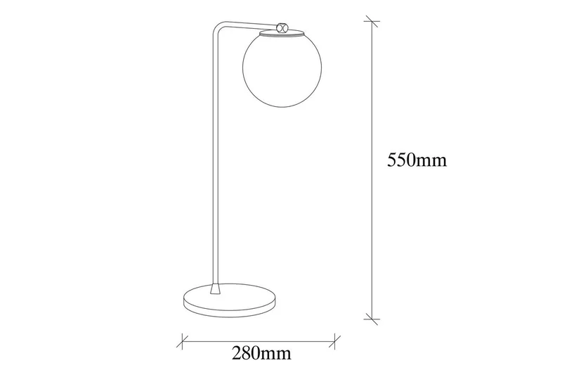 Bordlampe Bhika Kobber - Kobber - Belysning - Innendørsbelysning & Lamper - Soveromslampe - Sengelamper - Nattbordslampe stående