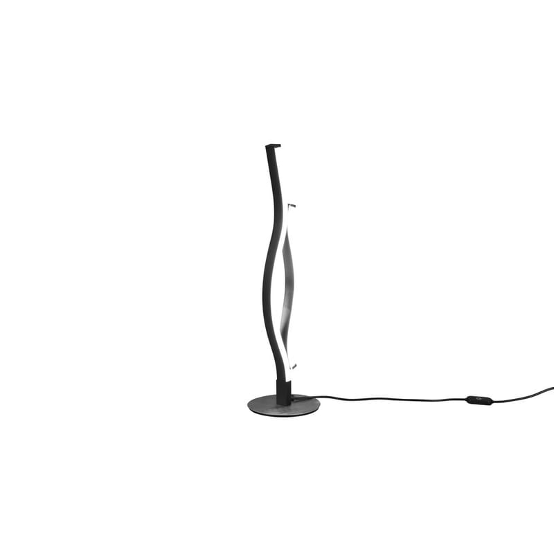 Bordlampe Blaze, Børstet aluminium