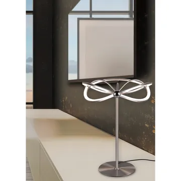 Bordlampe Charivari - Børstet stål - Belysning - Innendørsbelysning & Lamper - Soveromslampe - Sengelamper - Nattbordslampe stående