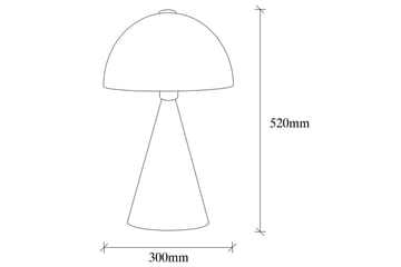 Bordlampe Chichela Svart - Svart - Belysning - Innendørsbelysning & Lamper - Soveromslampe - Sengelamper - Nattbordslampe stående